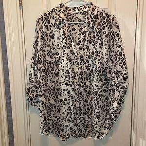 Leopard print blouse